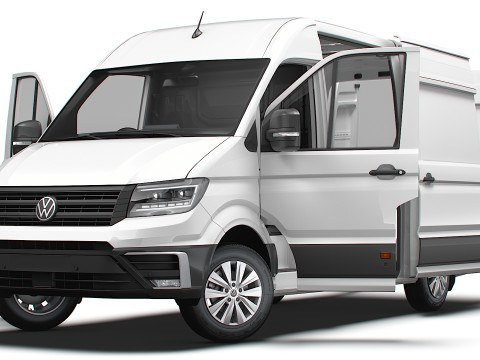 VW Crafter Van MWB HR HQInterior 2025 UKspec 3D 模型