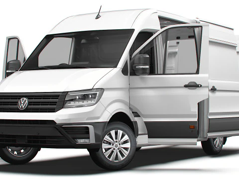 VW Crafter Van MWB HR HQInterior 2025 UKspec 3D Model