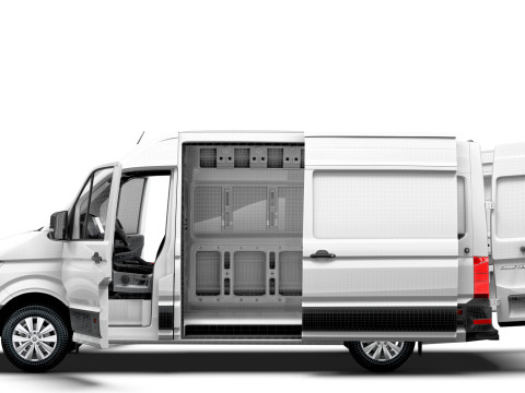 VW Crafter Van MWB HR HQInterior 2025 UKspec 3D 模型