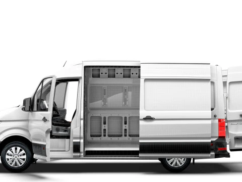 VW Crafter Van MWB HR HQInterior 2025 UKspec 3D Model