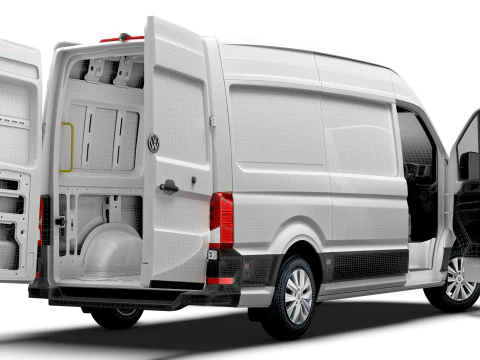 VW Crafter Van MWB HR HQInterior 2025 UKspec 3D Model