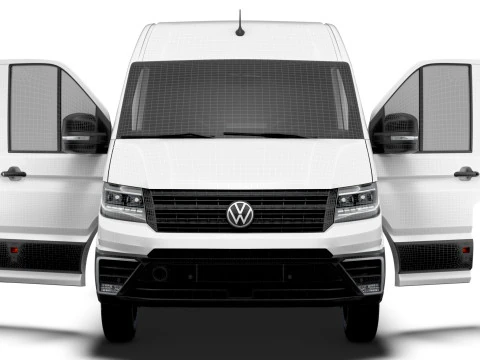 VW Crafter Van MWB HR HQInterior 2025 UKspec 3D Model