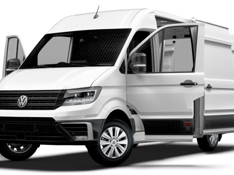 VW Crafter Van MWB HR HQInterior 2025 UKspec 3D 模型
