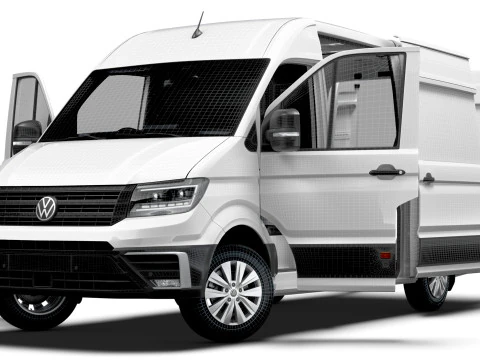 VW Crafter Van MWB HR HQInterior 2025 UKspec 3D Model