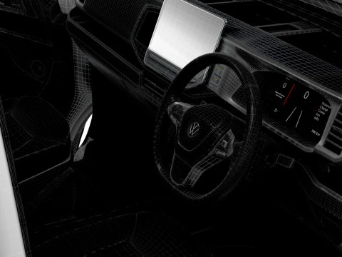 VW Crafter Van MWB HR HQInterior 2025 UKspec 3D Model