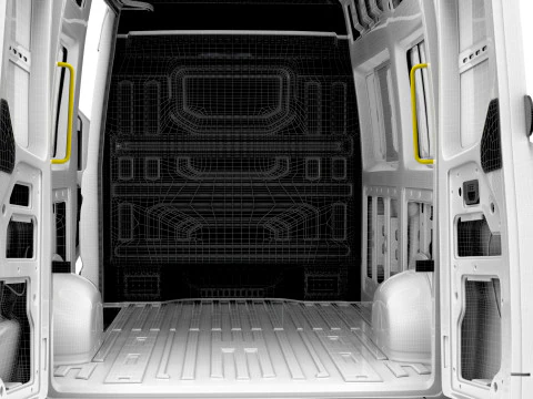 VW Crafter Van MWB HR HQInterior 2025 UKspec 3D Model