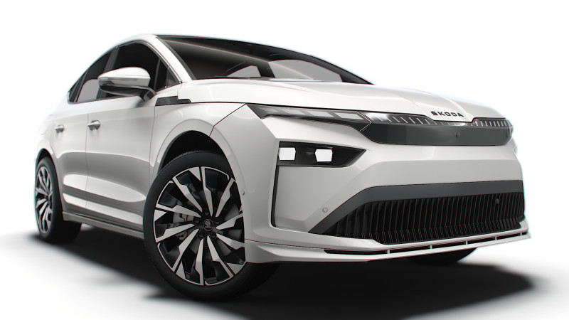 Skoda Enyaq Coupe 85x 2026 3D Model .c4d .max .obj .3ds .fbx .stl .blend 