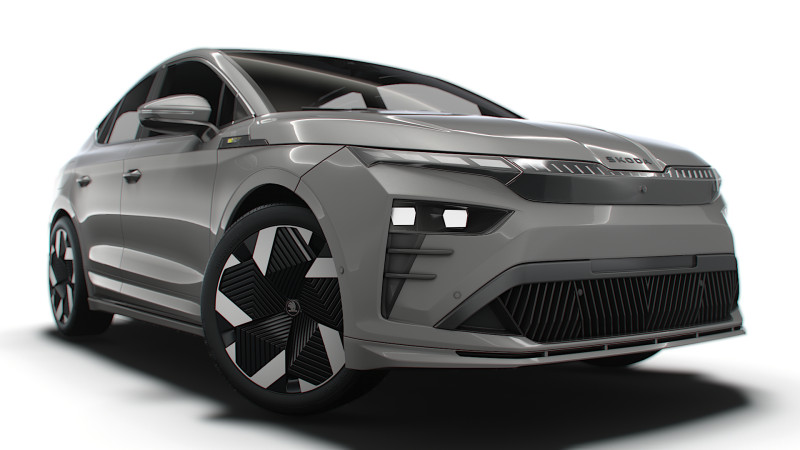 Skoda Enyaq Coupe RS 2026 3D मॉडल .c4d .max .obj .3ds .fbx .stl .blend