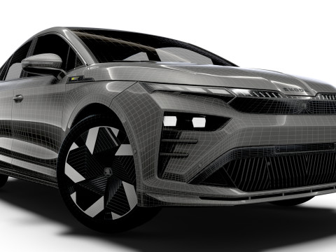 Skoda Enyaq Coupe RS 2026 3D मॉडल