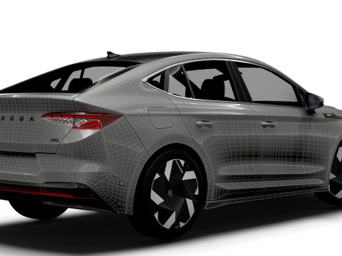 Skoda Enyaq Coupe RS 2026 3D मॉडल