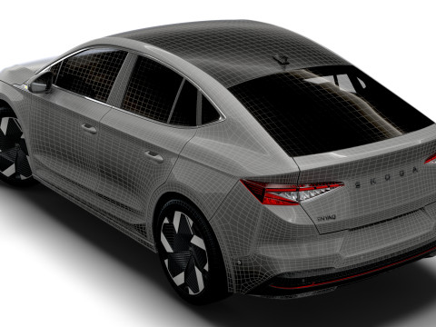 Skoda Enyaq Coupe RS 2026 3D मॉडल