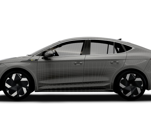 Skoda Enyaq Coupe RS 2026 3D मॉडल