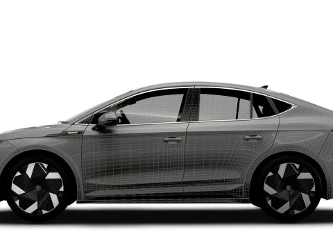 Skoda Enyaq Coupe RS 2026 3D Model