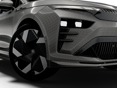 Skoda Enyaq Coupe RS 2026 3D मॉडल