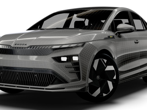Skoda Enyaq Coupe RS 2026 3D मॉडल