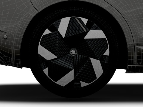 Skoda Enyaq Coupe RS 2026 3D मॉडल