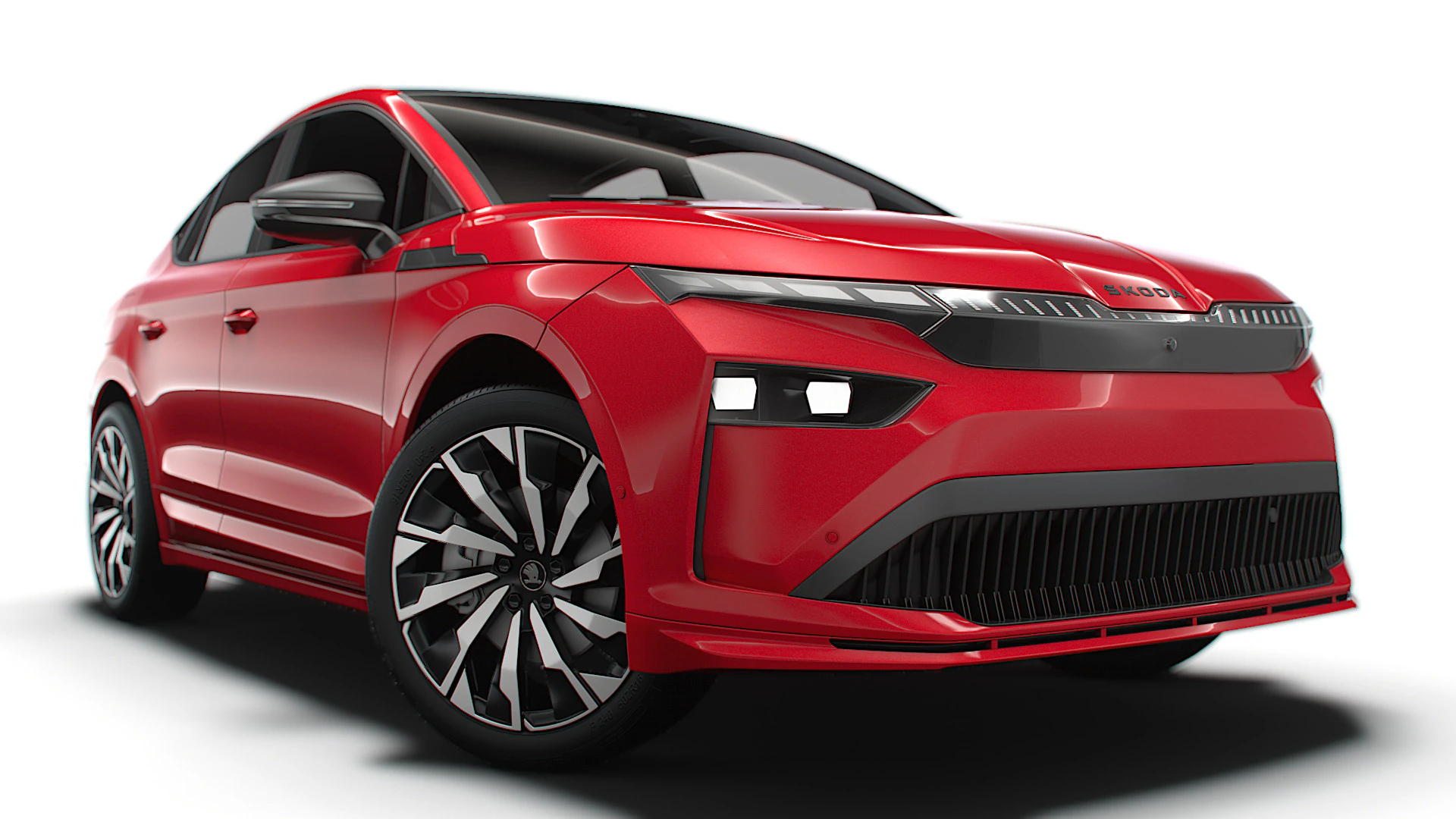 Skoda Enyaq Coupe Sportline 2026 3D Model .c4d .max .obj .3ds .fbx .stl .blend 