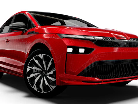 Skoda Enyaq Coupe Sportline 2026 3D Model