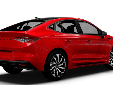 Skoda Enyaq Coupe Sportline 2026 3D Model