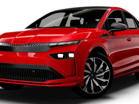 Skoda Enyaq Coupe Sportline 2026 3D Model
