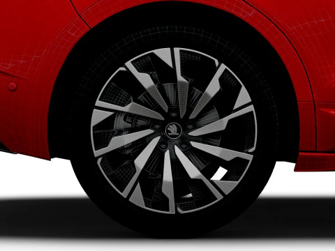 Skoda Enyaq Coupe Sportline 2026 3D Model