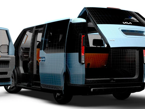 KIA PV5 L2H1 HQInterior 2026 3D Model