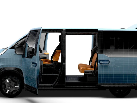 KIA PV5 L2H1 HQInterior 2026 3D Model