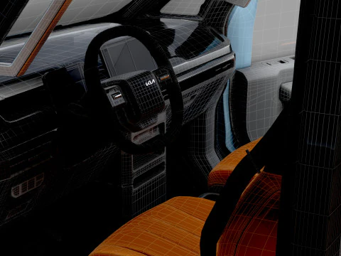 KIA PV5 L2H1 HQInterior 2026 3D Model