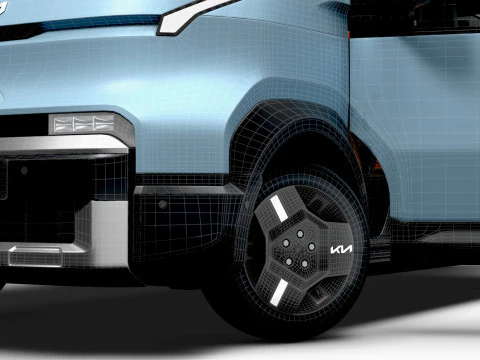 KIA PV5 L2H1 HQInterior 2026 3D Model