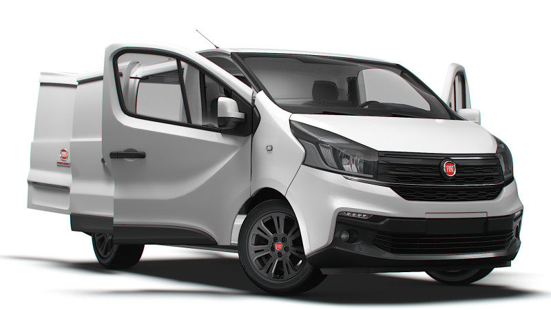 Fiat Talento Van L1H1 HQInterior 2021 Modelo 3D .c4d .max .obj .3ds .fbx .stl .blend
