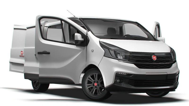 Fiat Talento Furgoneta L1H1 HQInterior 2021 Modelo 3D .c4d .max .obj .3ds .fbx .stl .blend 