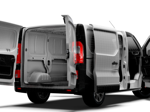 Fiat Talento Van L1H1 HQInterior 2021 Modelo 3D