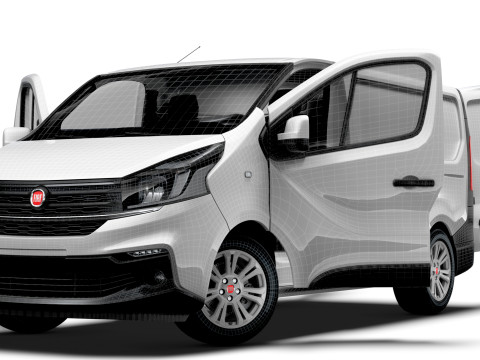 Fiat Talento Van L1H1 HQInterior 2021 Modelo 3D
