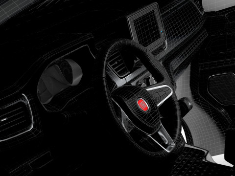 Fiat Talento Van L1H1 HQInterior 2021 Modelo 3D