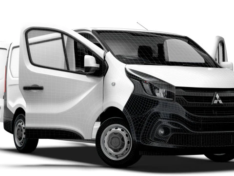 Mitsubishi Express L1H1 HQInterior 2022 3D Model