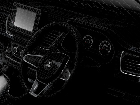 Mitsubishi Express L1H1 HQInterior 2022 Modelo 3D