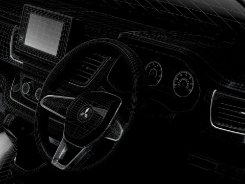 Mitsubishi Express L1H1 HQInterior 2022 3D Model