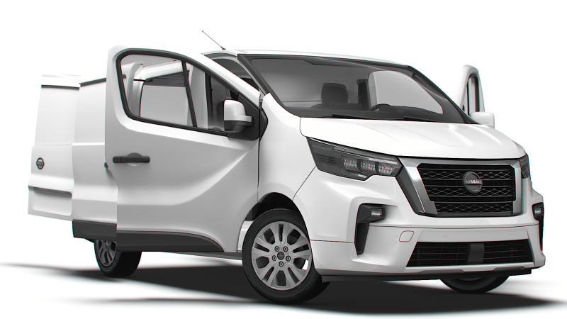 Nissan Primastar Van L1H1 HQInterior 2026 3D Model .c4d .max .obj .3ds .fbx .stl .blend