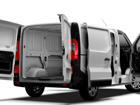 Nissan Primastar Van L1H1 HQInterior 2026 3D Model