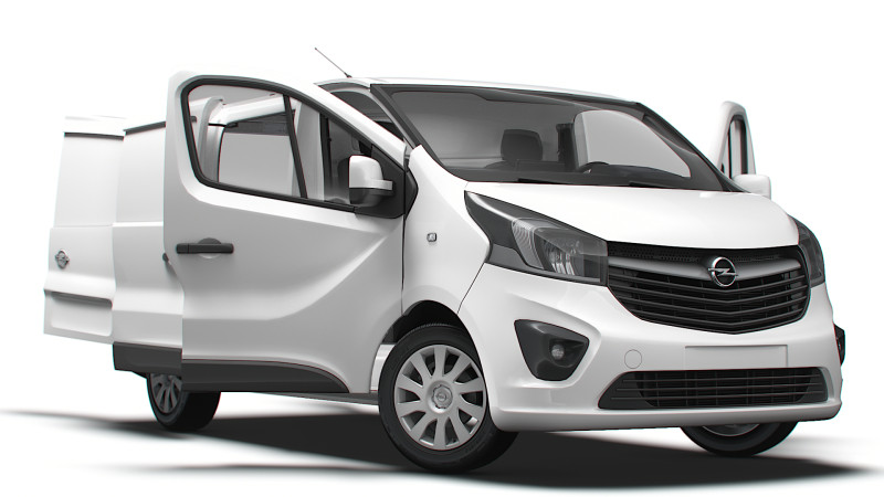 Opel Vivaro Van L1H1 HQInterior 2019 Modello 3D .c4d .max .obj .3ds .fbx .stl .blend