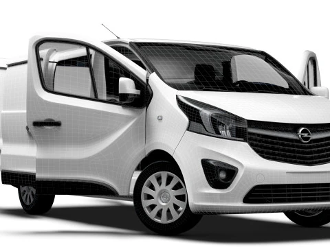 Opel Vivaro Van L1H1 HQInterior 2019 3D Model