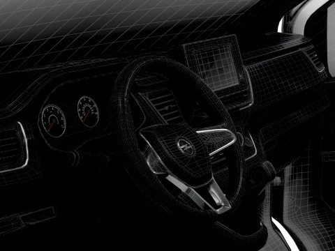Opel Vivaro Van L1H1 HQInterior 2019 3D Model