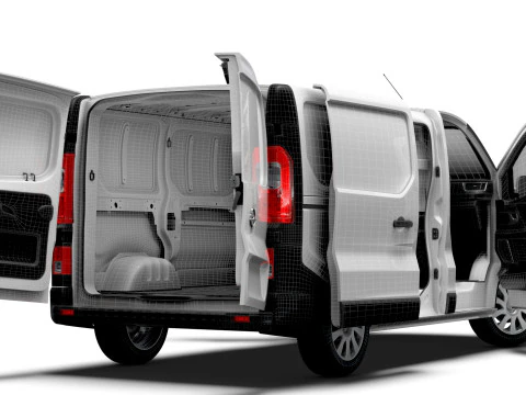Opel Vivaro Van L1H1 HQInterior 2019 3D Model