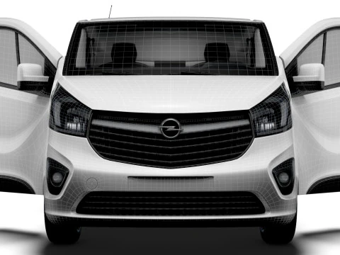 Opel Vivaro Van L1H1 HQInterior 2019 3D Model