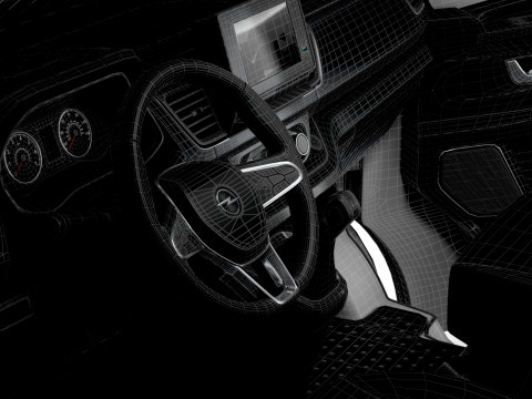 Opel Vivaro Van L1H1 HQInterior 2019 Modello 3D