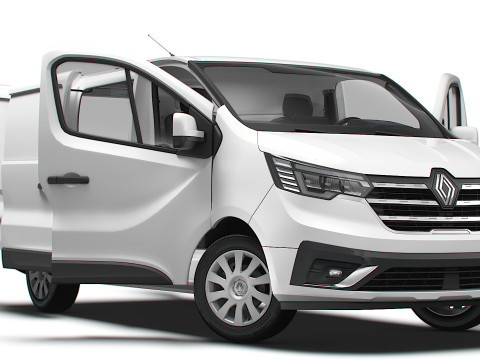 Renault Trafic Van L1H1 HQInterior 2024 3D Model