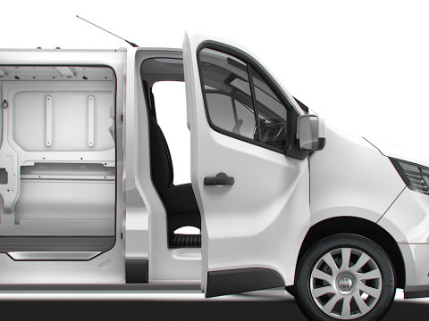 Renault Trafic Van L1H1 HQInterior 2024 Modelo 3D