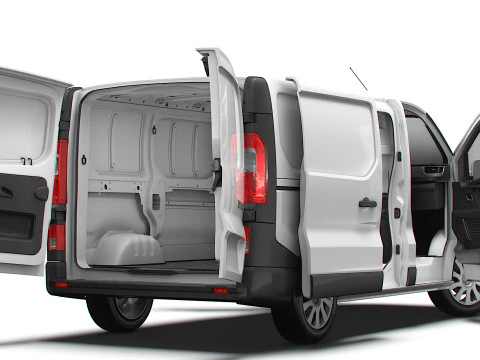 Renault Trafic Van L1H1 HQInterior 2024 3D Model