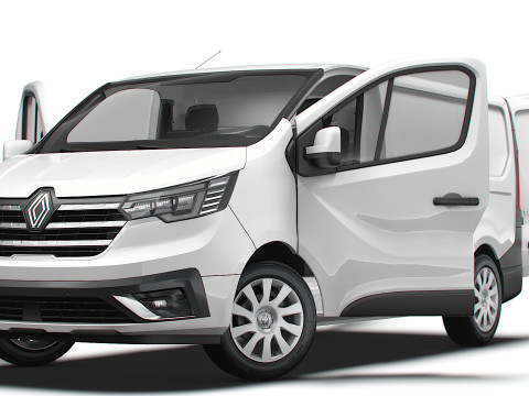 Renault Trafic Van L1H1 HQInterior 2024 Modelo 3D
