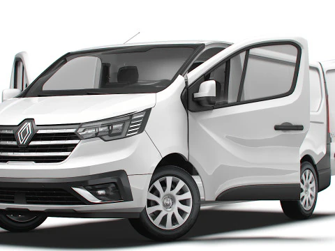 Renault Trafic Van L1H1 HQInterior 2024 3D Model